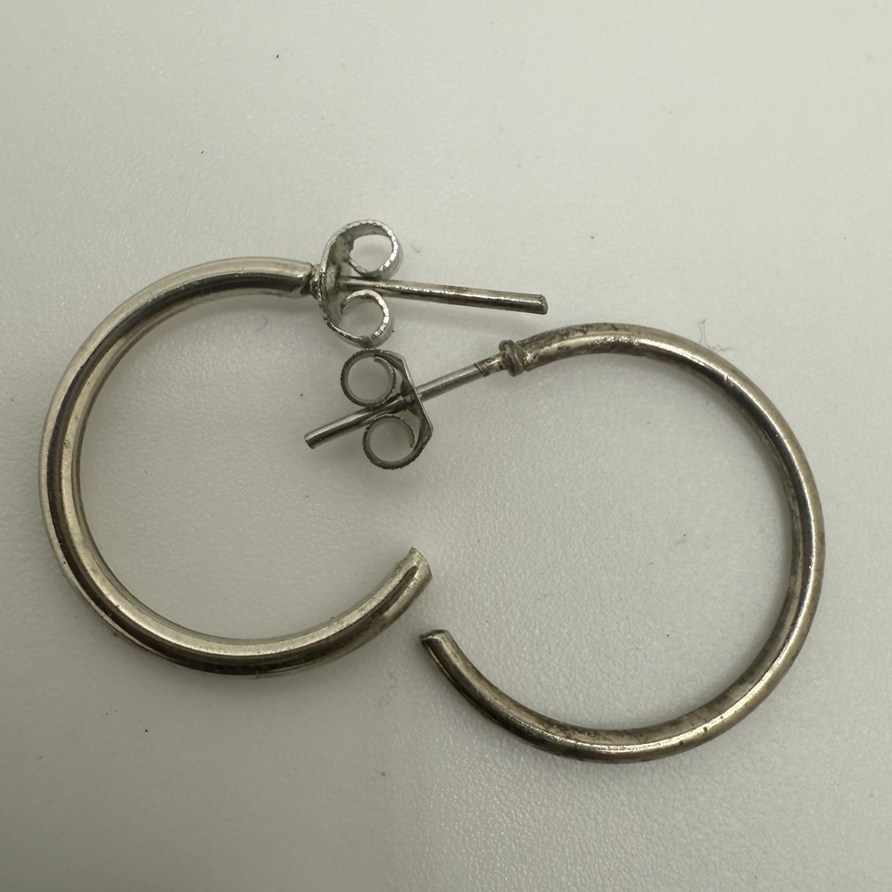 Lot Six Pairs of Earrings Pierced Hoop‎ Dangle - Picture 5 of 10